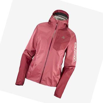 Chaquetas Salomon BONATTI WATERPROOF Mujer Rojos | MX 2472MQZ